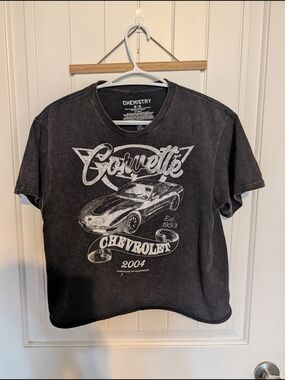 Chemistry Black Short-Sleeve Corvette Graphic Tee